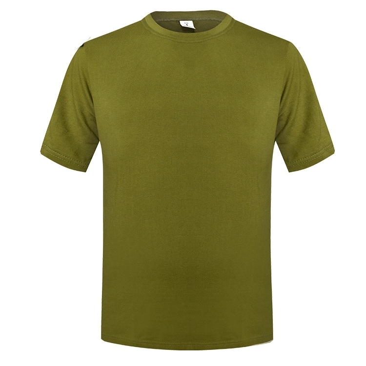 Army Green Round Neck T - Shirt 2