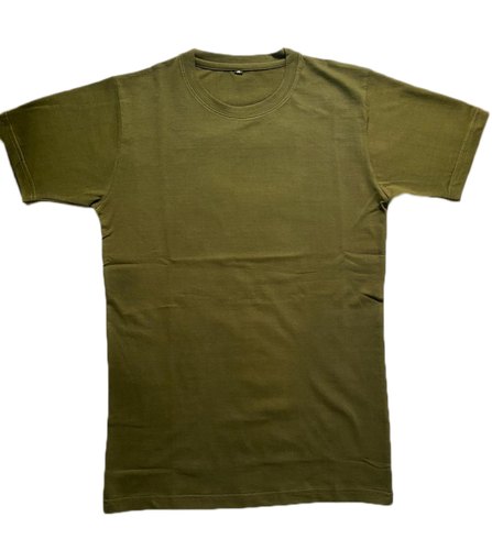 Army Green Round Neck T - Shirt 3